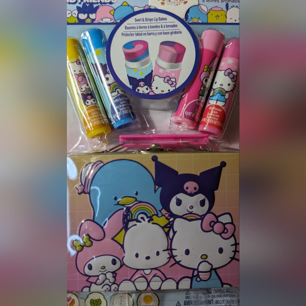 🎉HOST PICK. Hello Kitty & Friends Flavored Lip Balms With Carrying Tin Box - Picture 2 of 6